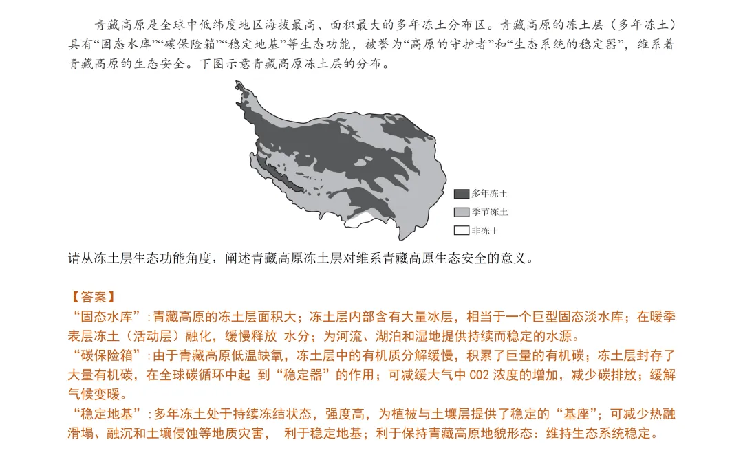 【试卷分享】湖丽衢高三·二模【地理·含答案与解析及扩展题】 第23张