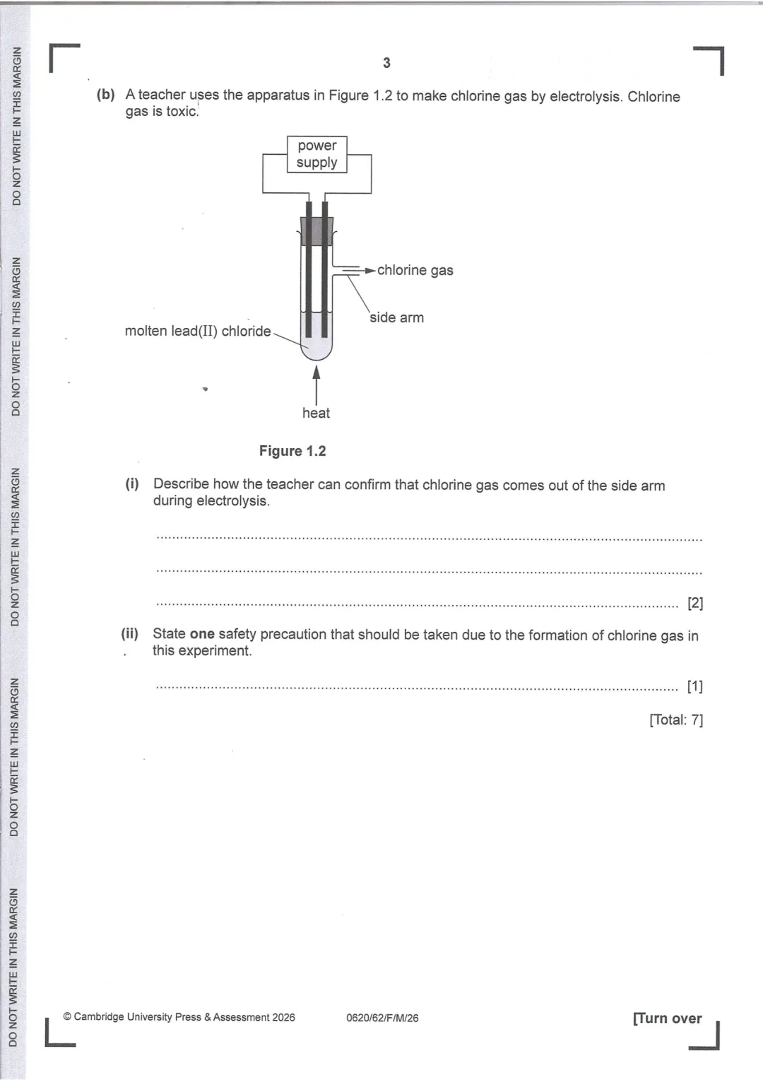 2026IGCSE0620真题试卷分享(印度卷含化学P6) 第3张 2026IGCSE0620真题试卷分享(印度卷含化学P6) 第3张