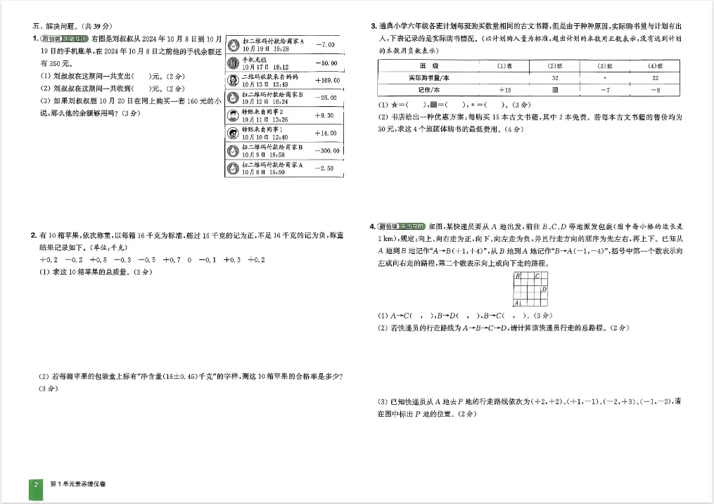 26春拔尖大试卷人教版数学1-6年级下册完整电子版 第4张