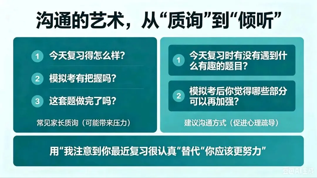 最后冲刺50天,给中考家长的3个心理疏导建议,助孩子平稳上岸! 第4张 最后冲刺50天,给中考家长的3个心理疏导建议,助孩子平稳上岸! 第4张