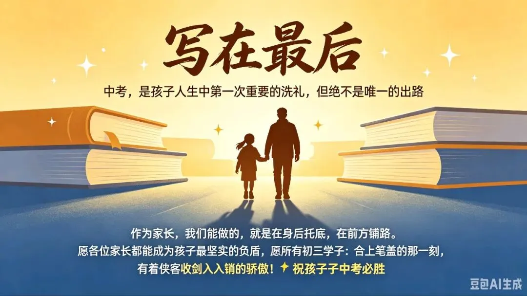 中考倒计时!聪明家长只做这5件事,比催孩子复习管用100倍 第7张 中考倒计时!聪明家长只做这5件事,比催孩子复习管用100倍 第7张