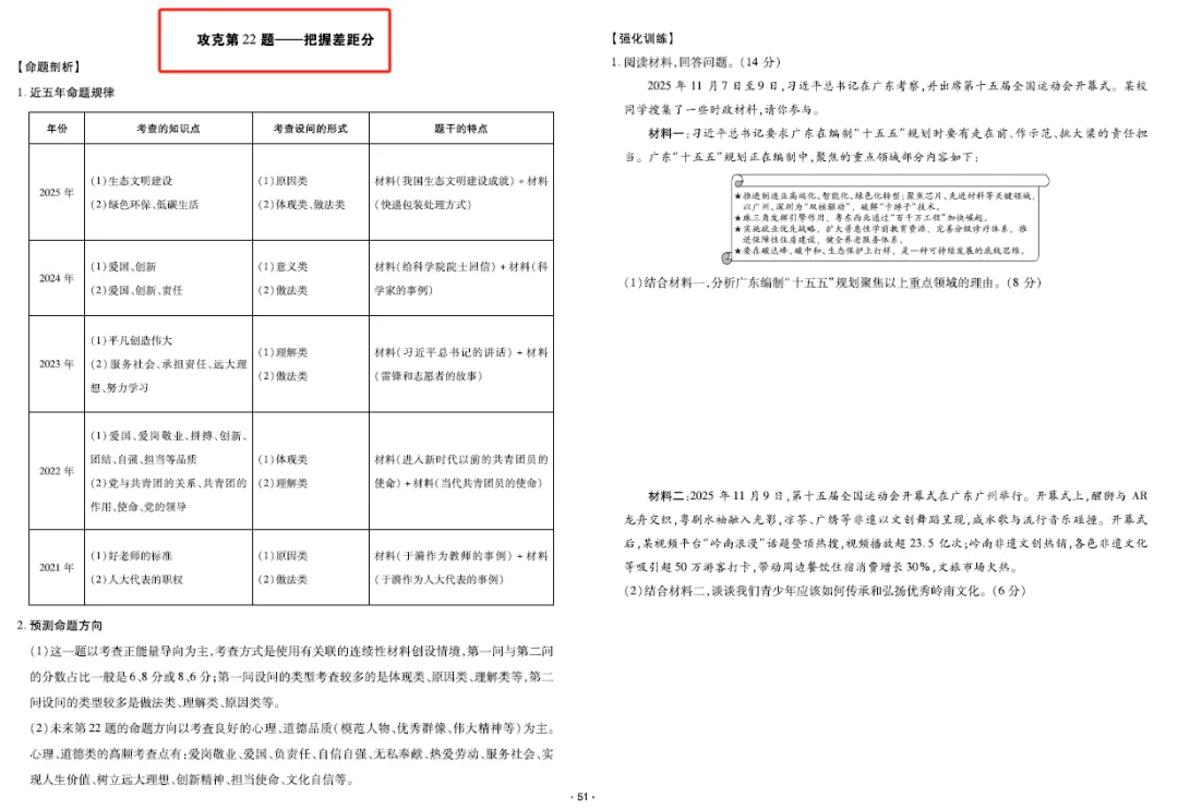 广东中考道法非选择题提分攻略! 第5张 广东中考道法非选择题提分攻略! 第5张