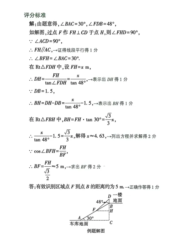 中考数学评分标准 第30张 中考数学评分标准 第30张