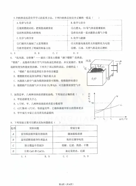 试卷分享 | 26年深圳最新【宝安区、罗湖区、34校联考、南二外】九下二模真题合集! 第21张 试卷分享 | 26年深圳最新【宝安区、罗湖区、34校联考、南二外】九下二模真题合集! 第21张
