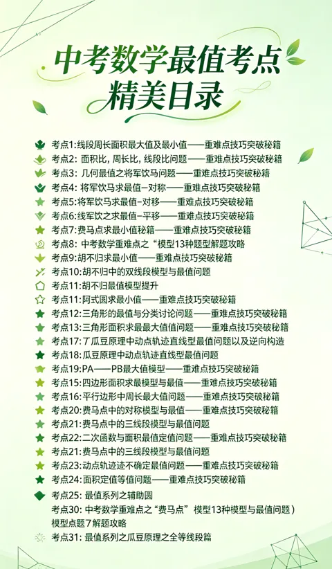 中考数学铅垂法求三角形面积最值问题解题策略全归纳(附加答案) 第1张 中考数学铅垂法求三角形面积最值问题解题策略全归纳(附加答案) 第1张