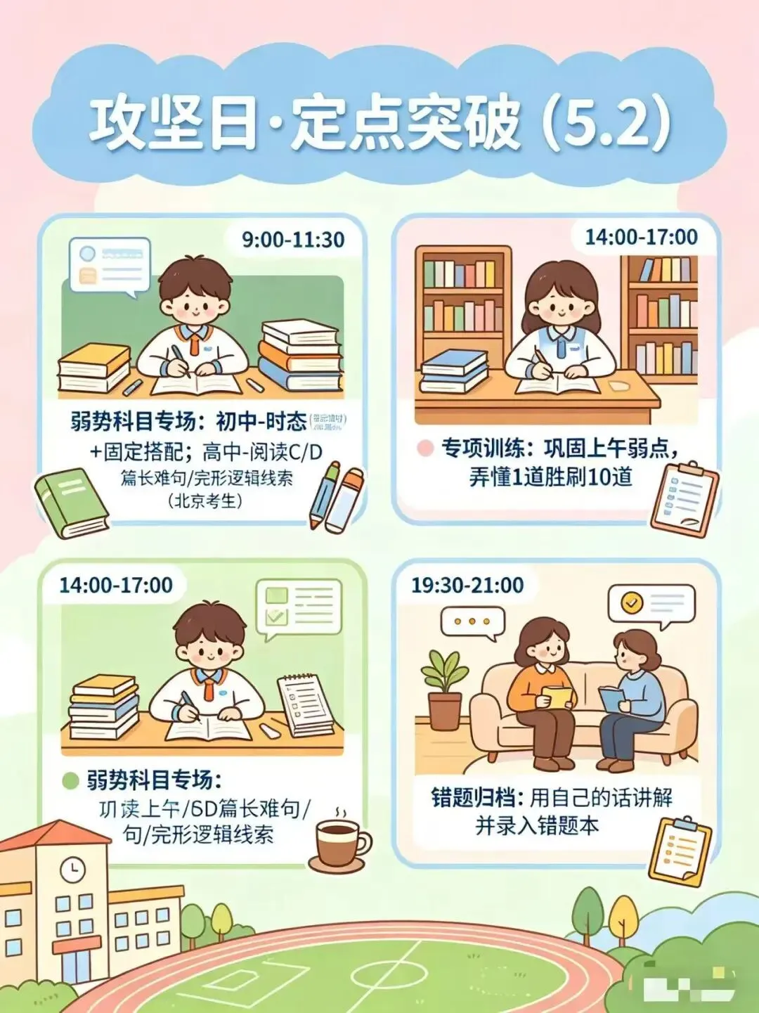 五一后模考,孩子是“弯道超车”还是“直线掉队”?取决于这5天的3个阶段 第10张 五一后模考,孩子是“弯道超车”还是“直线掉队”?取决于这5天的3个阶段 第10张