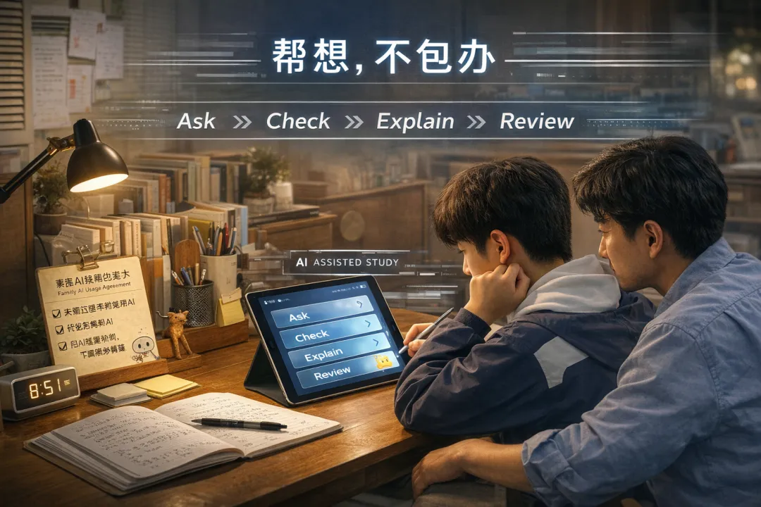 家长别把AI用成“答案机”:中考陪跑,它真能帮的其实只有这4件事 第1张 家长别把AI用成“答案机”:中考陪跑,它真能帮的其实只有这4件事 第1张