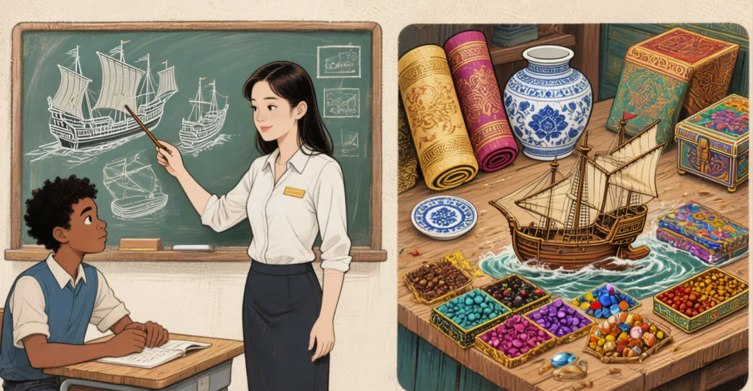 一道真题掌握:郑和下西洋,教资只考这 2 点 第17张