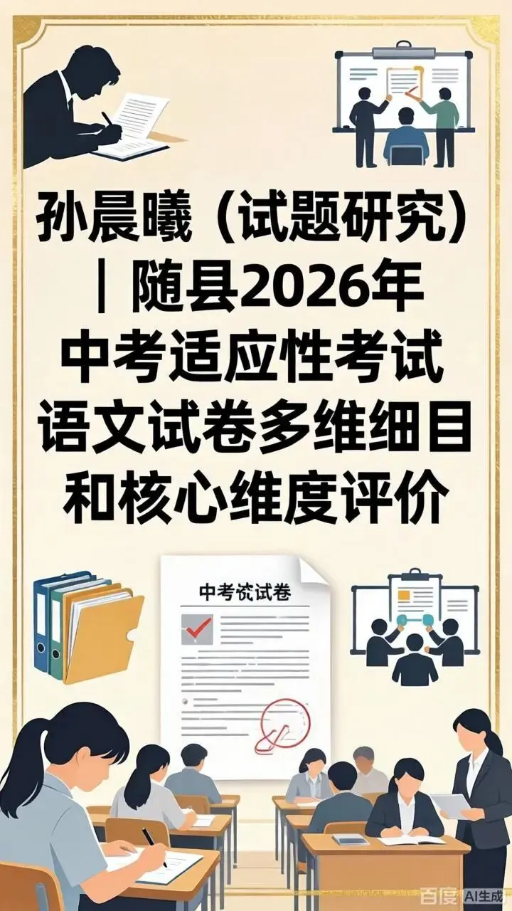 孙晨曦(试题研究)|随县2026年中考适应性考试语文试卷多维细目和核心维度评价 第2张