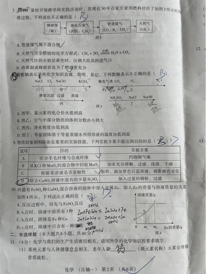 中考化学 | 2026河北省名校中考学业水平模拟压轴一 第4张 中考化学 | 2026河北省名校中考学业水平模拟压轴一 第4张