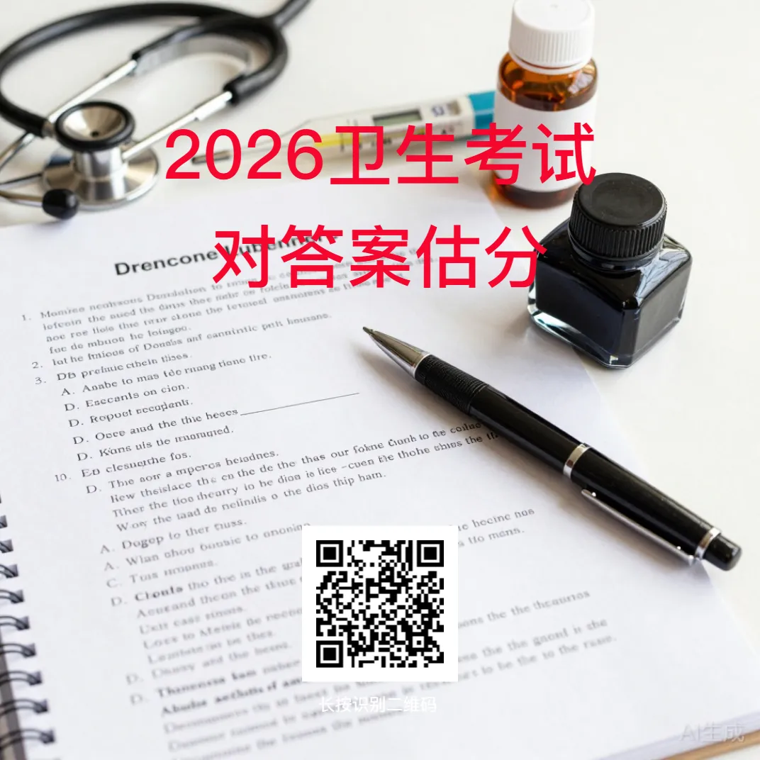 2026年度卫生资格考试真题 + 答案完整版 第9张 2026年度卫生资格考试真题 + 答案完整版 第9张
