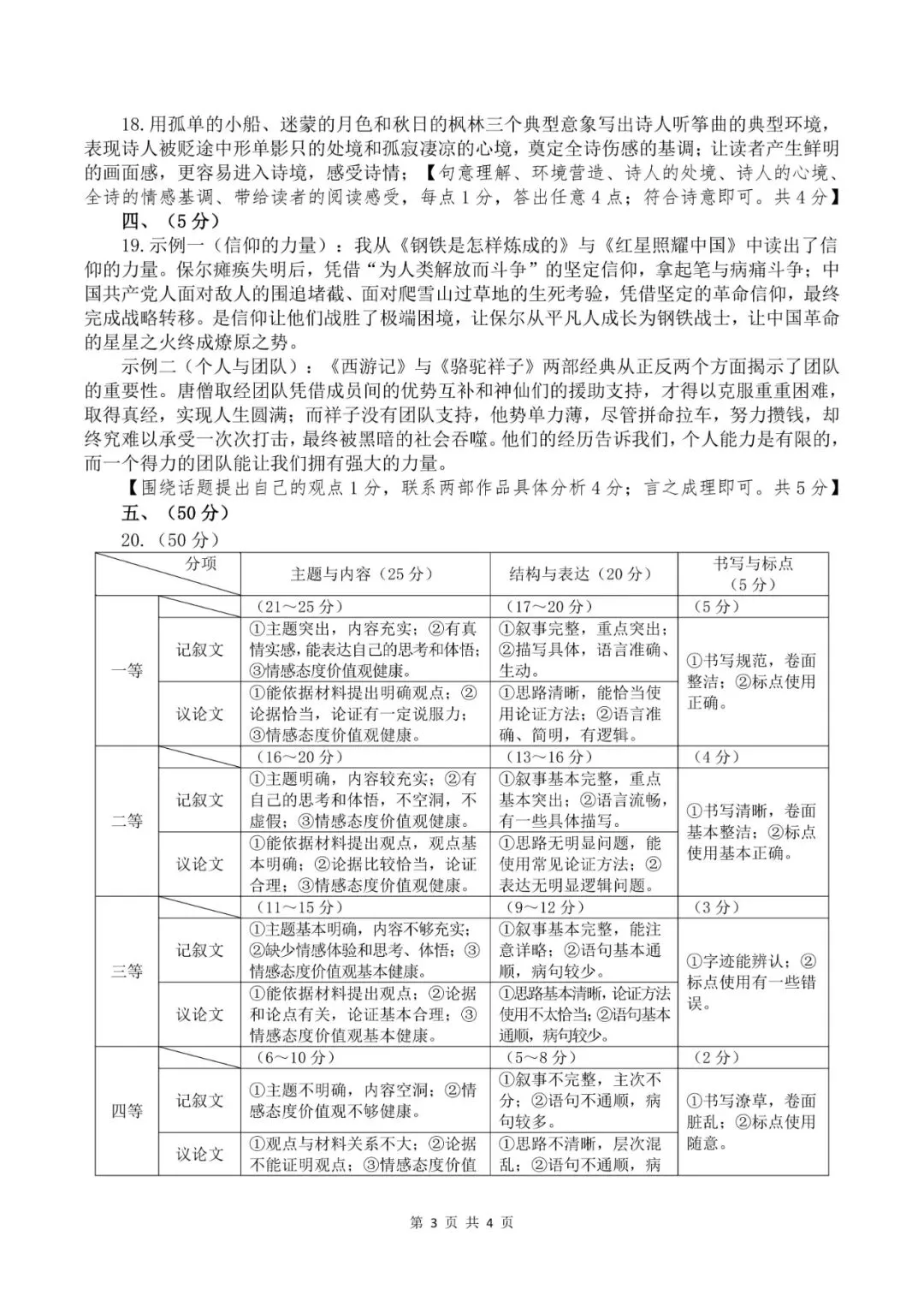 【中考备考】2026年郑州中招适应性测试语文试卷及中考备考建议 第14张