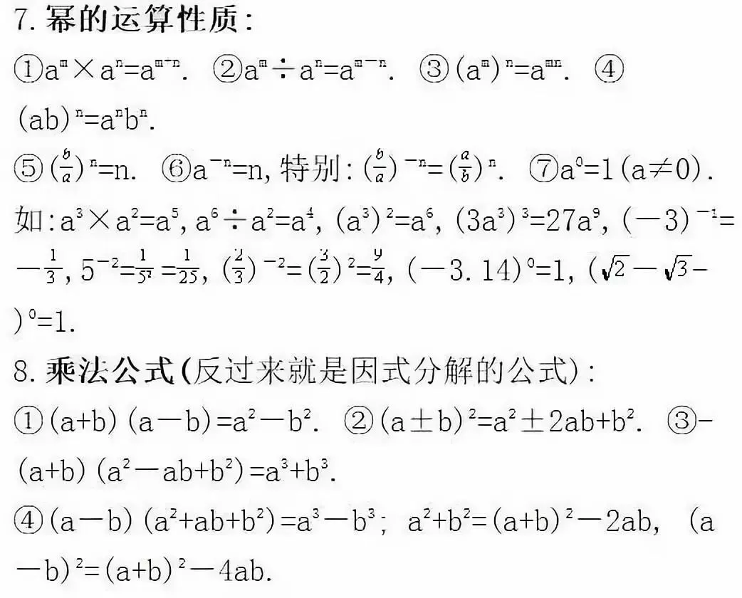 分析1000张试卷后,发现这32个数学公式定理逢考必出! 第4张 分析1000张试卷后,发现这32个数学公式定理逢考必出! 第4张