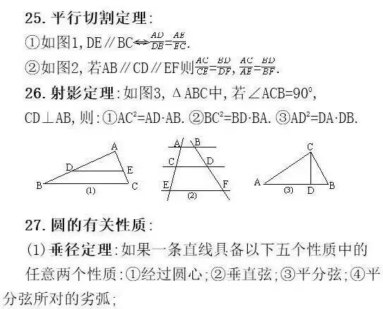 分析1000张试卷后,发现这32个数学公式定理逢考必出! 第17张 分析1000张试卷后,发现这32个数学公式定理逢考必出! 第17张