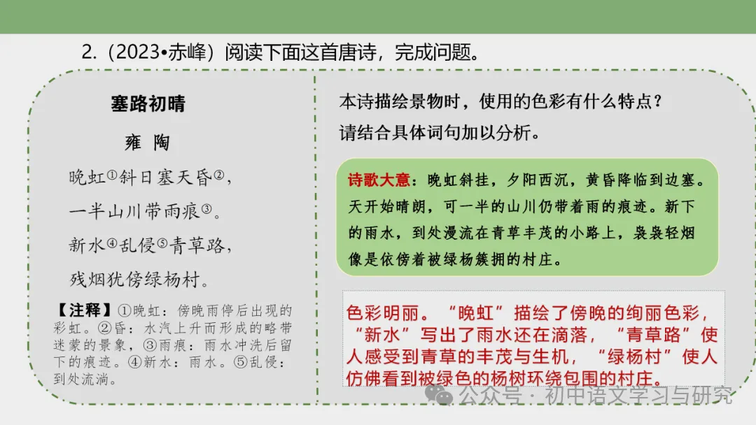 2026年中考专题复习:古诗词阅读技巧 ppt 第32张