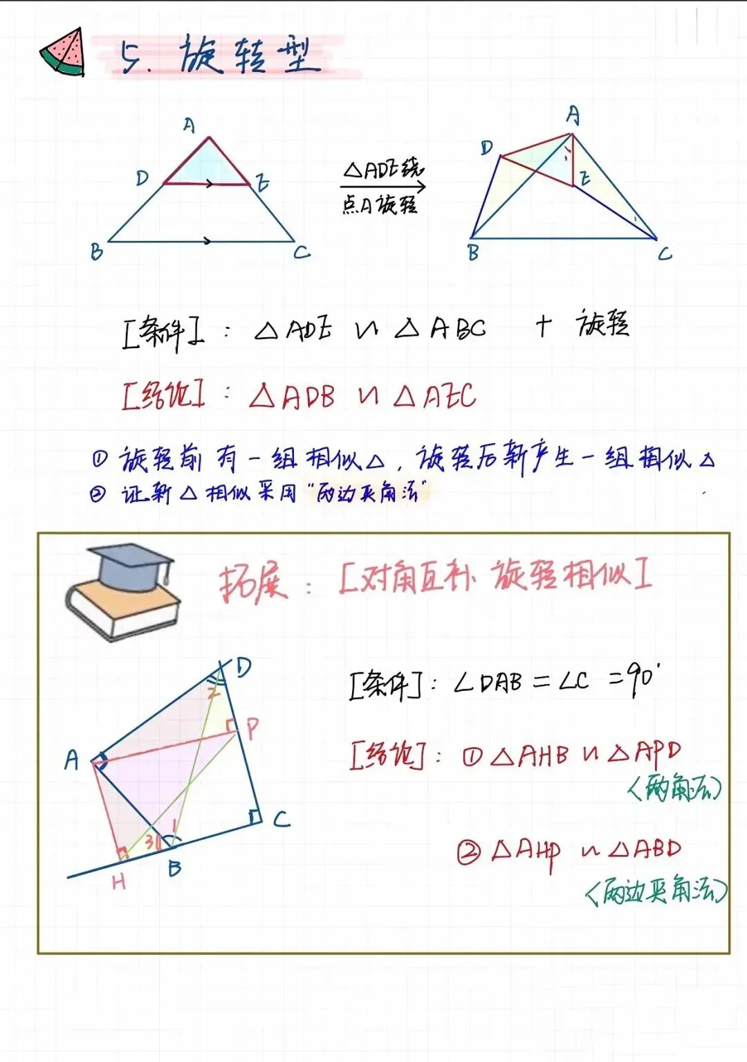中考数学必考相似五种模型,赶紧记下来,期末用得上! 第9张