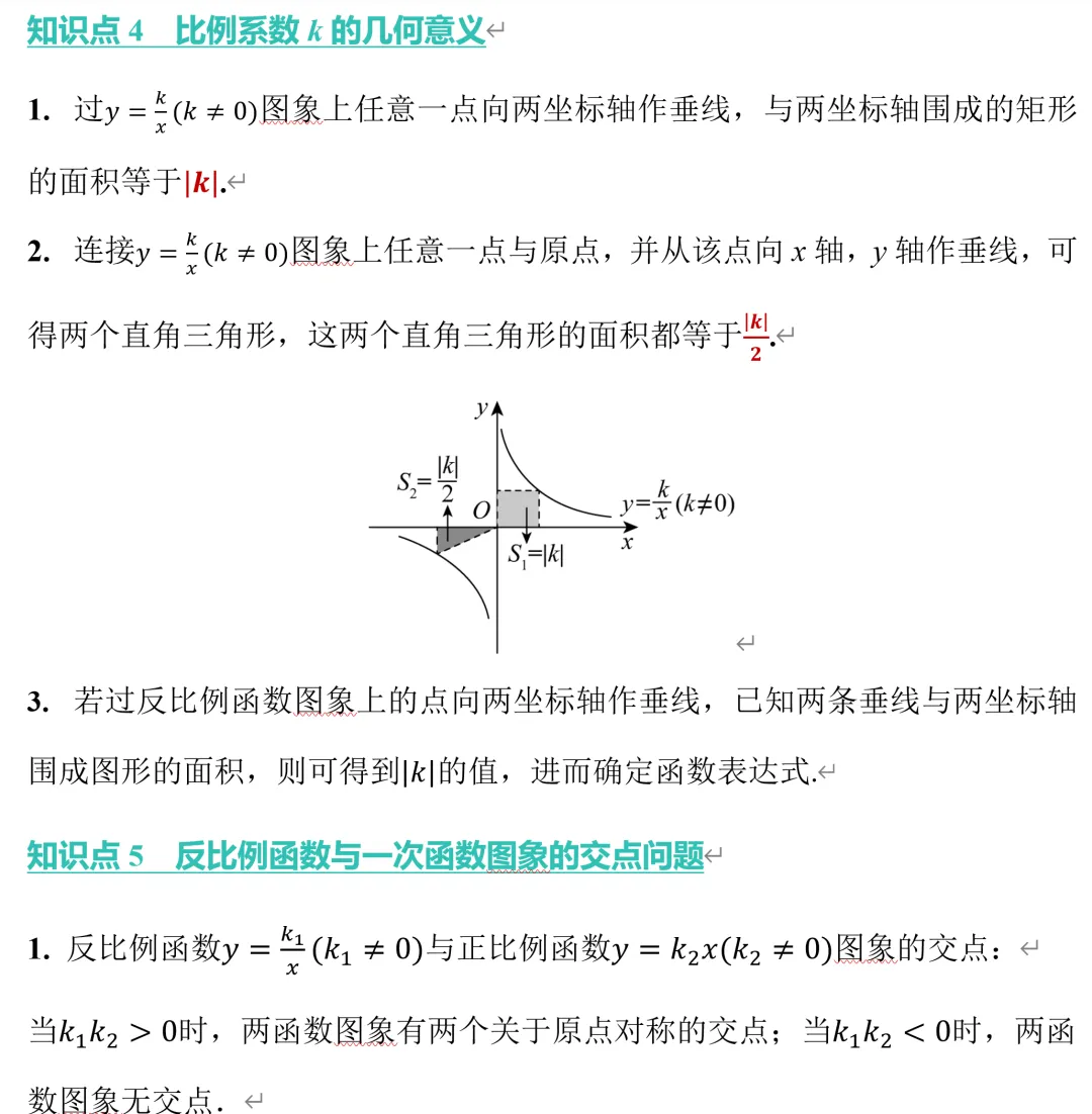 中考数学反比例函数,十大培优题型总结 第4张