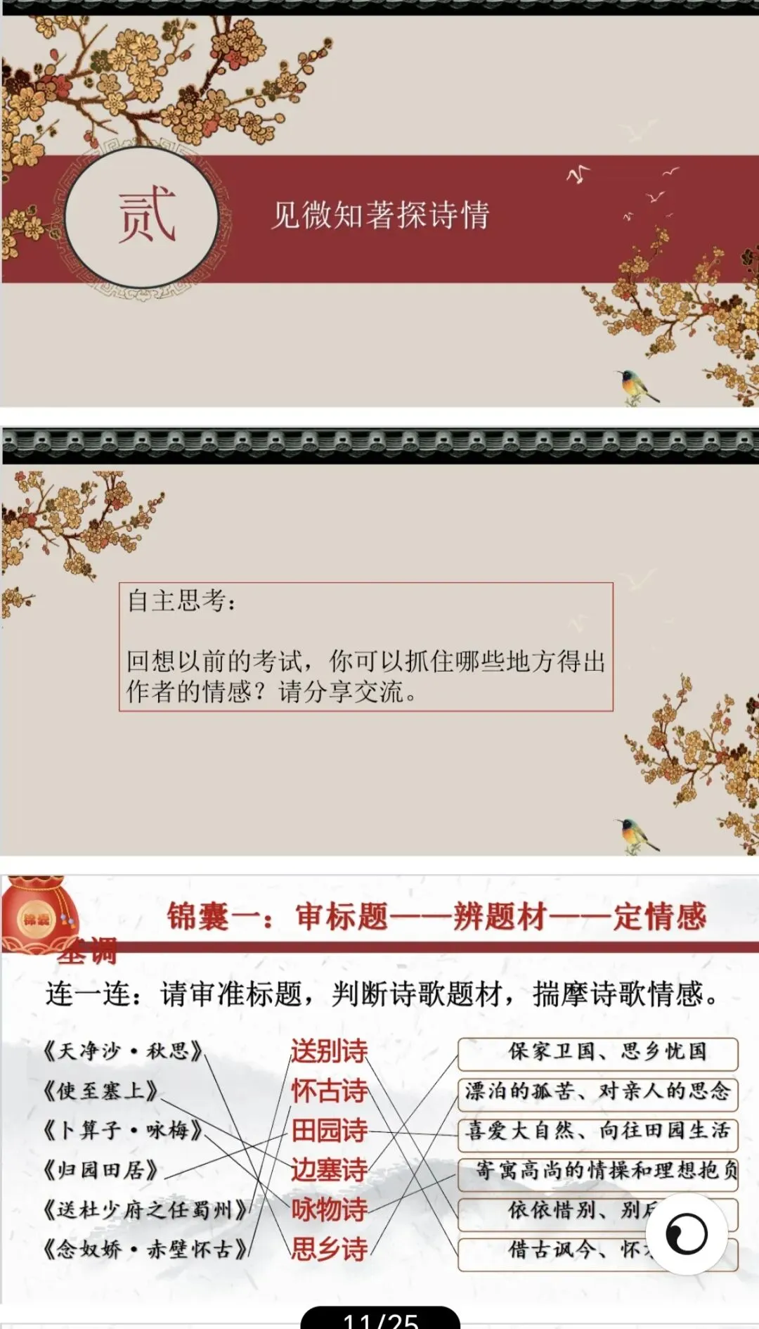 揽山河诗韵,鉴草木情怀—中考诗歌鉴赏复习之情感分析 第3张