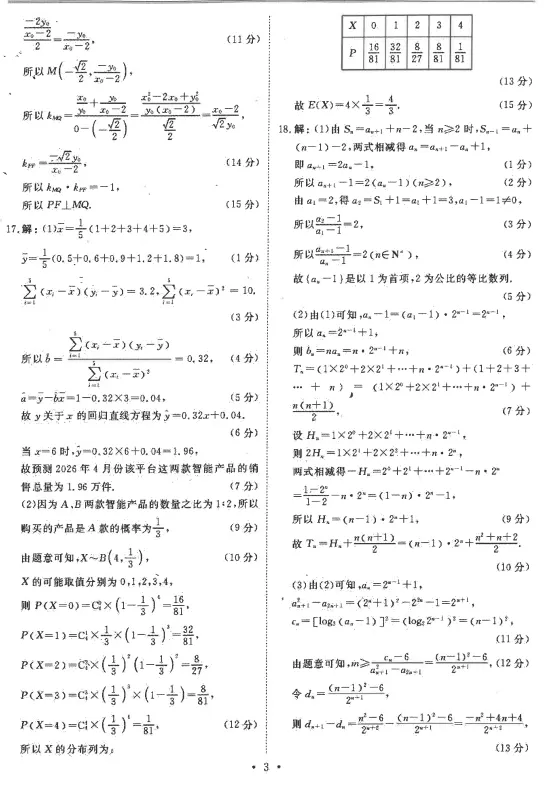 强化训练试卷一(适合高二高三学生使用)及答案 第10张