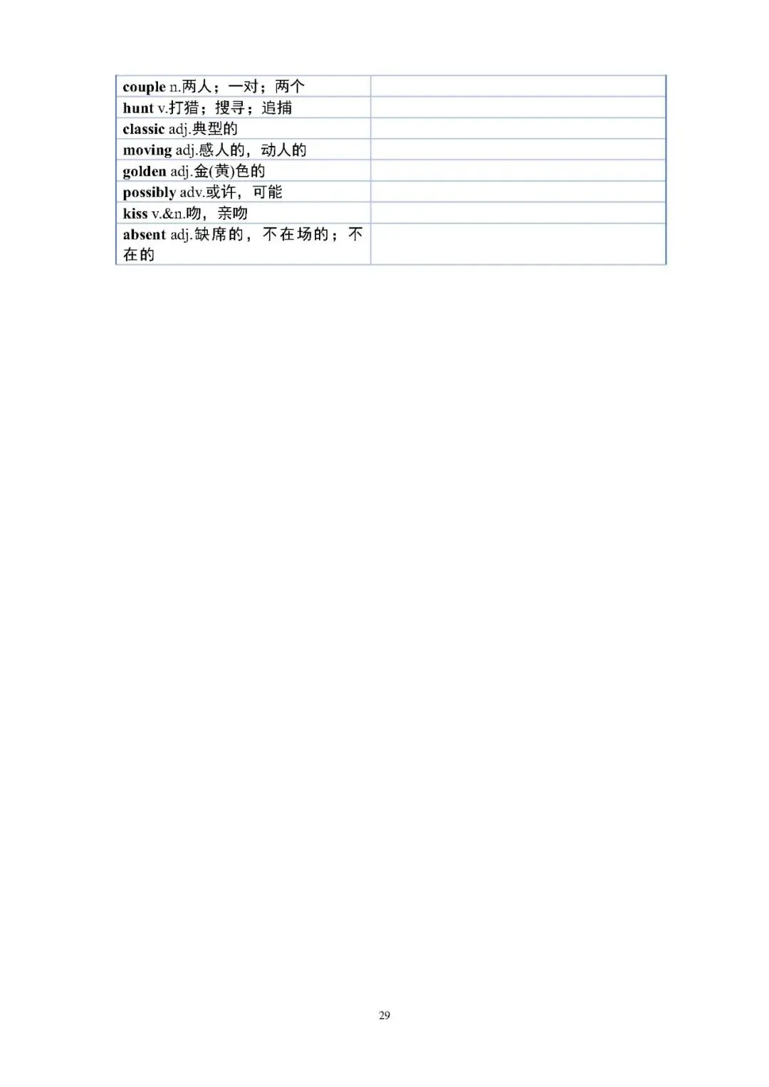 【中考英语】2026年福建中考英语真题重点单词考情标注词表 第29张 【中考英语】2026年福建中考英语真题重点单词考情标注词表 第29张