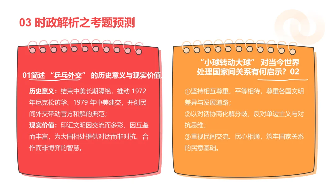 中考道法·热点时政:十大热点PPT,助力备考备课 第3张