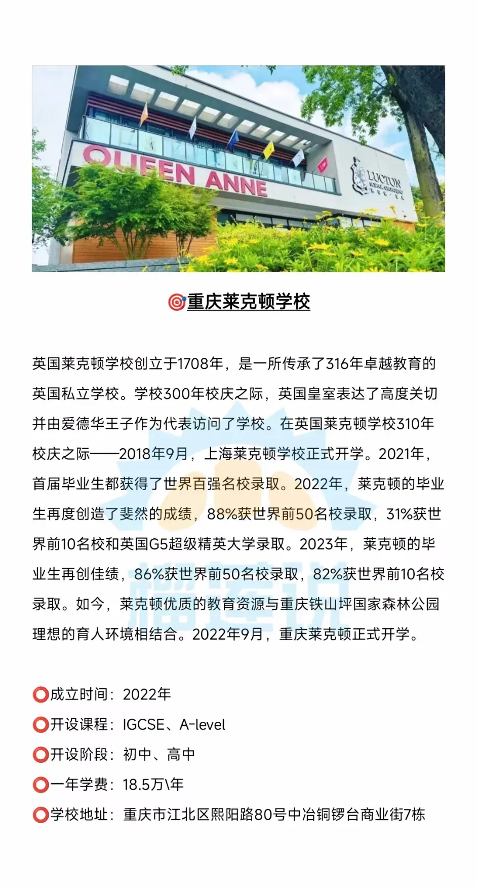 重庆国际高中|无需中考成绩!2026年重庆这9所民办国际高中性价比超高! 第5张 重庆国际高中|无需中考成绩!2026年重庆这9所民办国际高中性价比超高! 第5张
