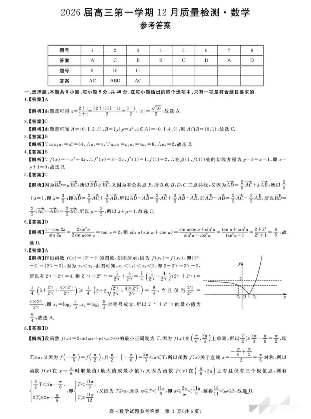 2026届华师联盟高考数学模拟考试卷,含金量极高,建议收藏演练 第5张