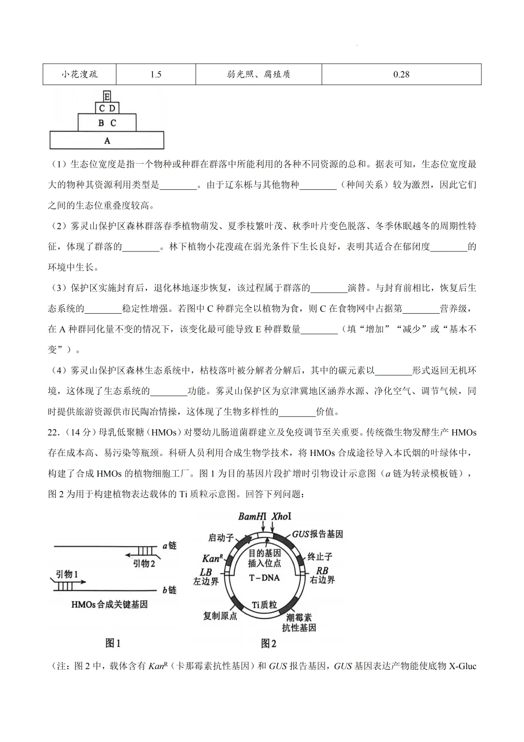 2026届河北省保定市高三下学期第二次模拟考试生物试卷及答案 第11张 2026届河北省保定市高三下学期第二次模拟考试生物试卷及答案 第11张