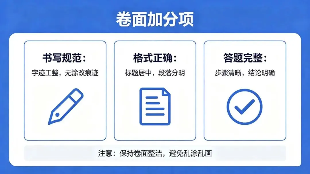 字迹工整的试卷,至少多拿5—10分! 第3张