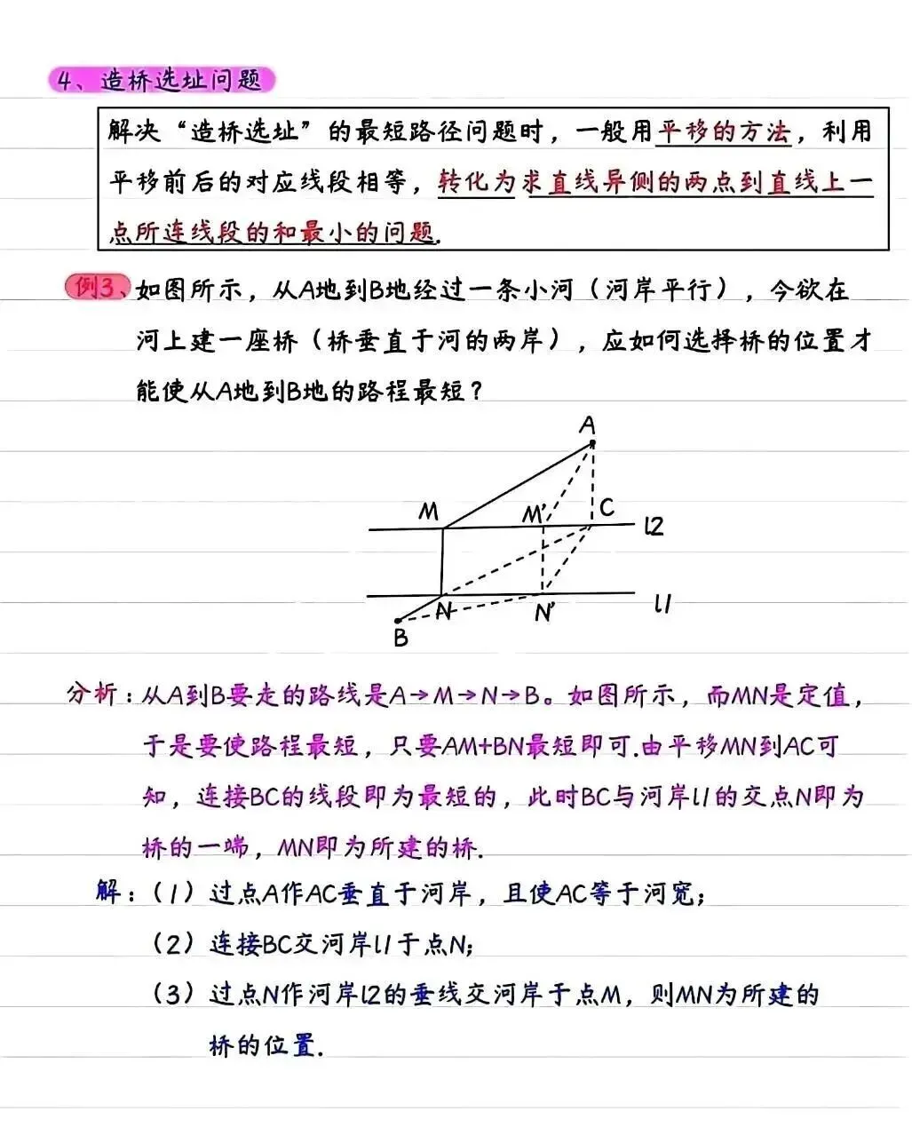 2026年中考数学几何模型:将军饮马八大模型,孩子必须全部掌握! 第8张
