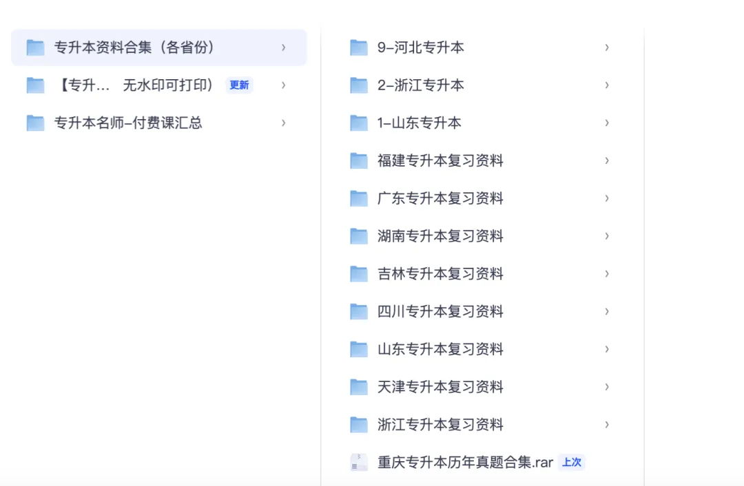 27 届升本速存|全国各省专升本历年真题电子版完整汇总-第2张图片-四季读书网 27 届升本速存|全国各省专升本历年真题电子版完整汇总-第2张图片-四季读书网