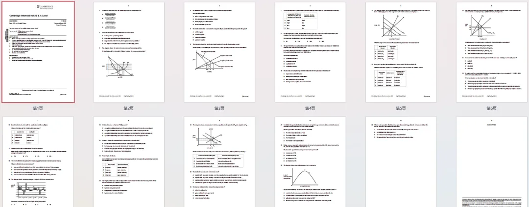 Alevel真题合集(2015-2026年)新版,各科全,快存!-第10张图片-四季读书网
