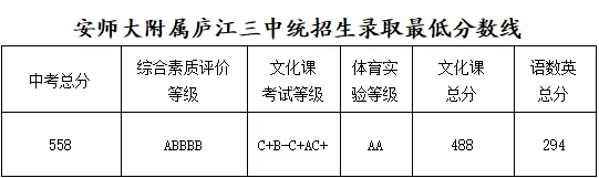 【中考录取】2026庐江中考录取查询开通!各批次录取查询时间+入口→-第6张图片-四季读书网