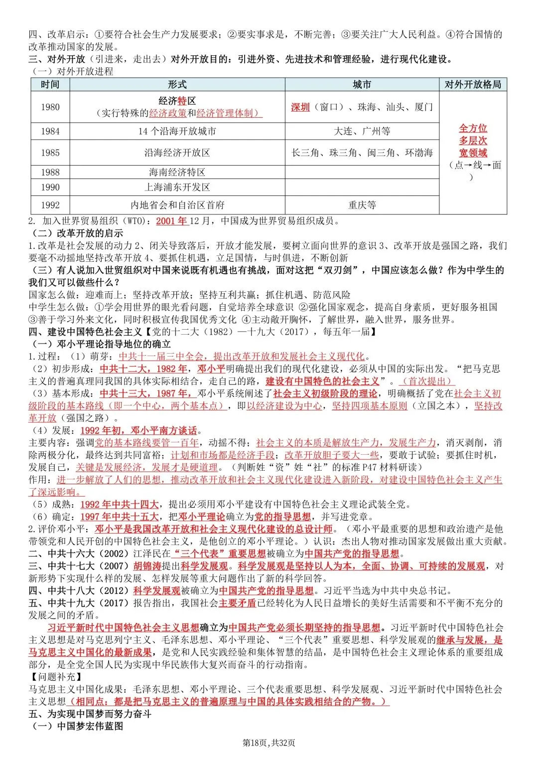 2026秋新版中考历史《总复习提纲》(知识点汇总)可打印-第20张图片-四季读书网 2026秋新版中考历史《总复习提纲》(知识点汇总)可打印-第20张图片-四季读书网