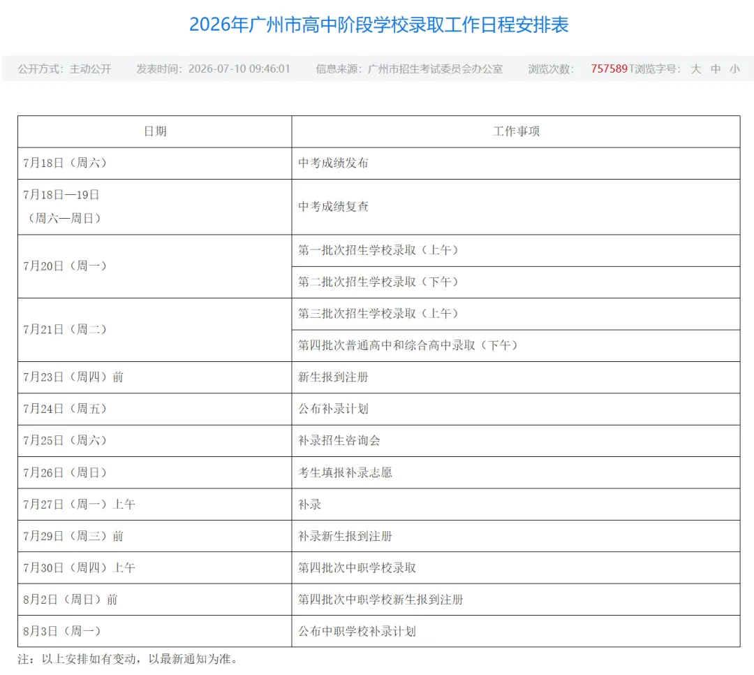 2026广州中考录取情况+补录全攻略,一文看懂!-第3张图片-四季读书网