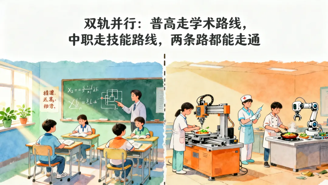 初中家长别焦虑!中考 “愿读尽读” 试点刷屏,普通家庭升学新信号来了-第5张图片-四季读书网 初中家长别焦虑!中考 “愿读尽读” 试点刷屏,普通家庭升学新信号来了-第5张图片-四季读书网