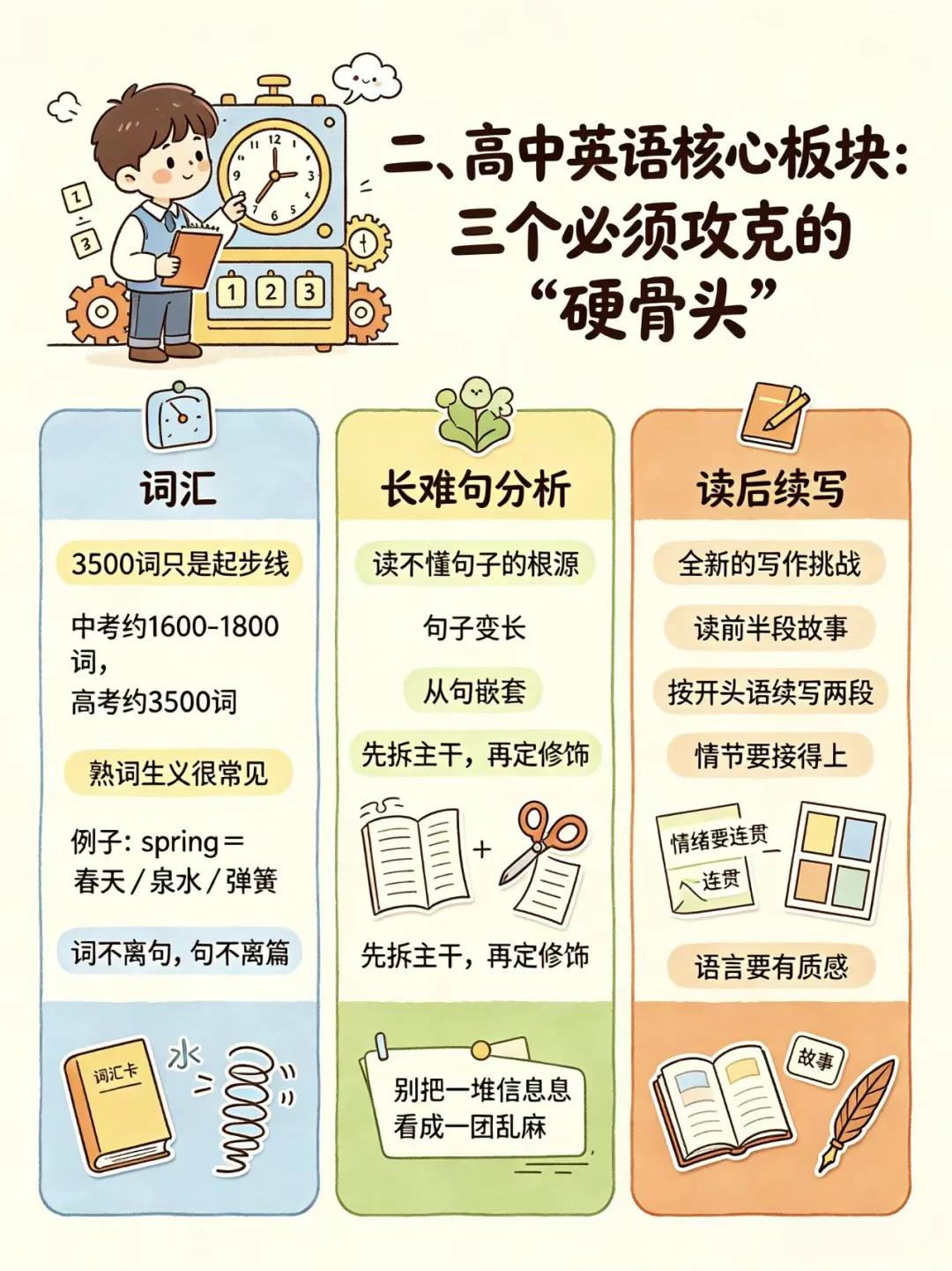 中考不是终点,准高一英语 3 大难点 + 暑假提升方案-第6张图片-四季读书网 中考不是终点,准高一英语 3 大难点 + 暑假提升方案-第6张图片-四季读书网
