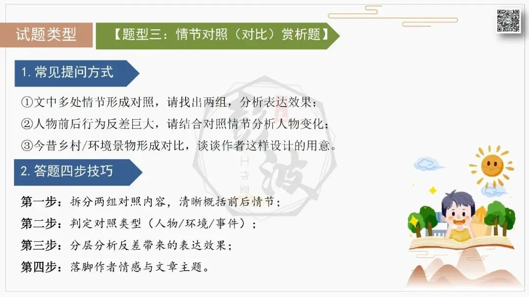 【中考专项-记叙文阅读18讲】课件+文本+例文实战-06伏笔、悬念与情节设计探究题(5元)-第19张图片-四季读书网 【中考专项-记叙文阅读18讲】课件+文本+例文实战-06伏笔、悬念与情节设计探究题(5元)-第19张图片-四季读书网
