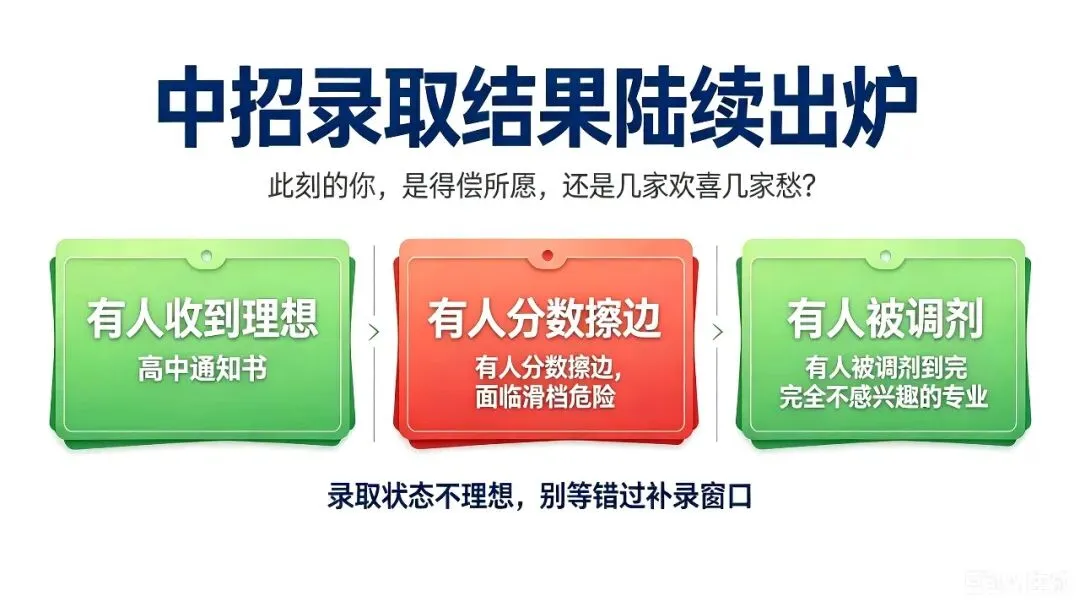 中考放榜!录取/滑档/被调剂?别慌,这份“破局指南”请收好!-第1张图片-四季读书网 中考放榜!录取/滑档/被调剂?别慌,这份“破局指南”请收好!-第1张图片-四季读书网