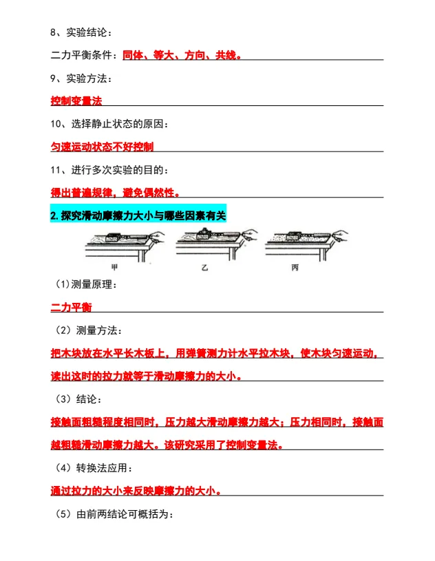 九年级物理中考实验题必考知识点 70 条-第4张图片-四季读书网 九年级物理中考实验题必考知识点 70 条-第4张图片-四季读书网
