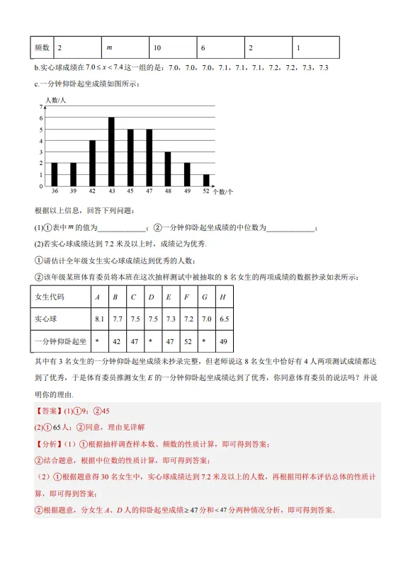 中考数学专题20--数据的收集整理、描述与分析-第50张图片-四季读书网