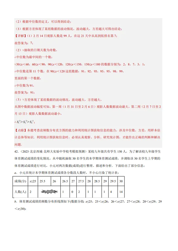 中考数学专题20--数据的收集整理、描述与分析-第54张图片-四季读书网