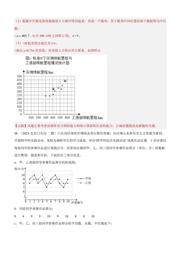 中考数学专题20--数据的收集整理、描述与分析-第65张图片-四季读书网