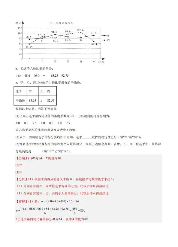 中考数学专题20--数据的收集整理、描述与分析-第71张图片-四季读书网