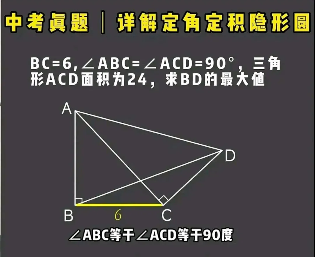 中考数学压轴秘籍:破解“定角定积隐形圆”,一招求极值!-第1张图片-四季读书网 中考数学压轴秘籍:破解“定角定积隐形圆”,一招求极值!-第1张图片-四季读书网