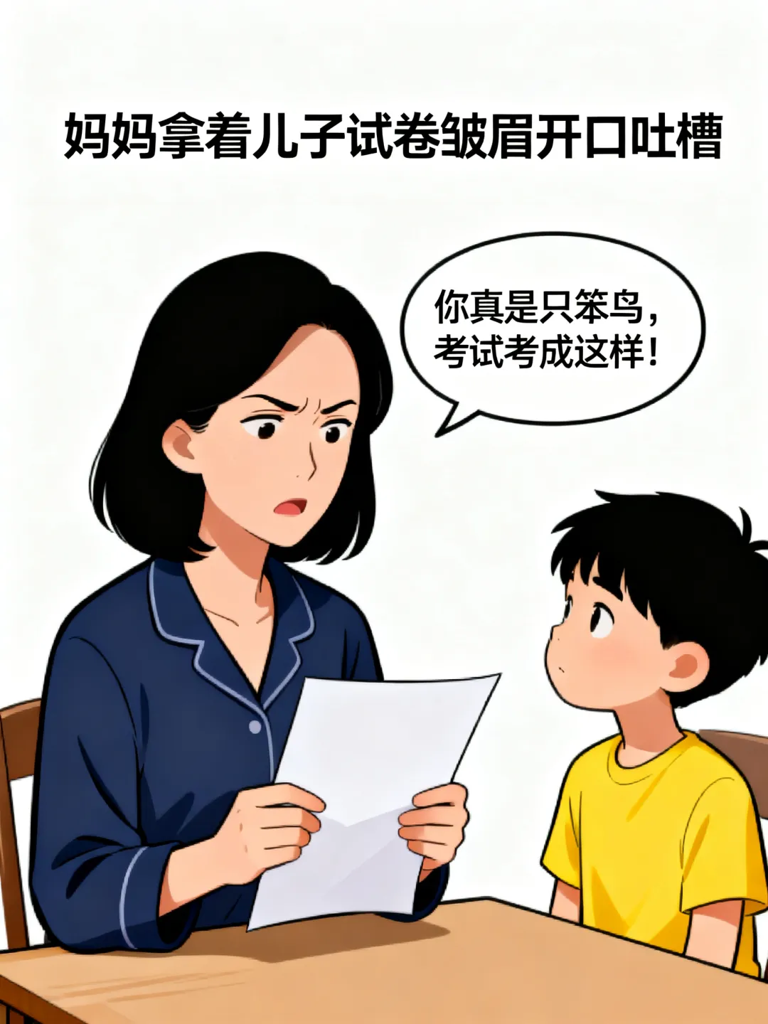 搞笑一家人|NO.6:妈妈拿试卷皱眉:你真是只笨鸟,考试考成这样!儿子抱臂:笨鸟分三种,一种先飞、一种懒得飞!妈妈问:第三种?-第1张图片-四季读书网 搞笑一家人|NO.6:妈妈拿试卷皱眉:你真是只笨鸟,考试考成这样!儿子抱臂:笨鸟分三种,一种先飞、一种懒得飞!妈妈问:第三种?-第1张图片-四季读书网
