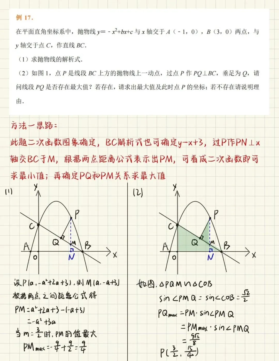中考数学“隐形拦路虎”:二次函数最值问题,3秒锁定答案的秘诀在这!-第7张图片-四季读书网