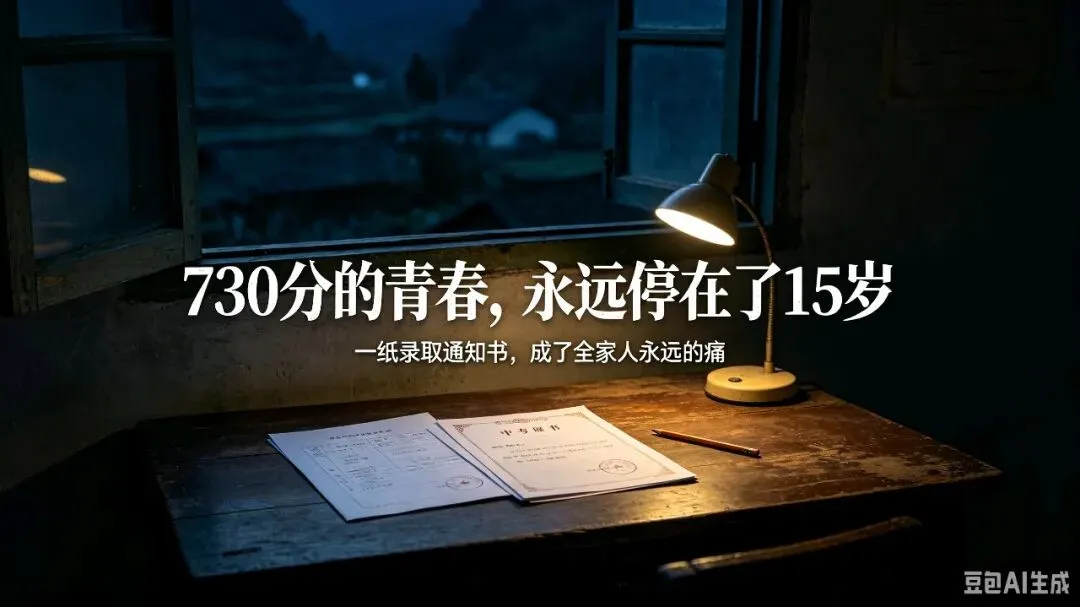 破防全网!中考730分、刚拿到重点高中录取通知书,15岁少年葬身黄土,母亲一声快跑成永别!-第1张图片-四季读书网