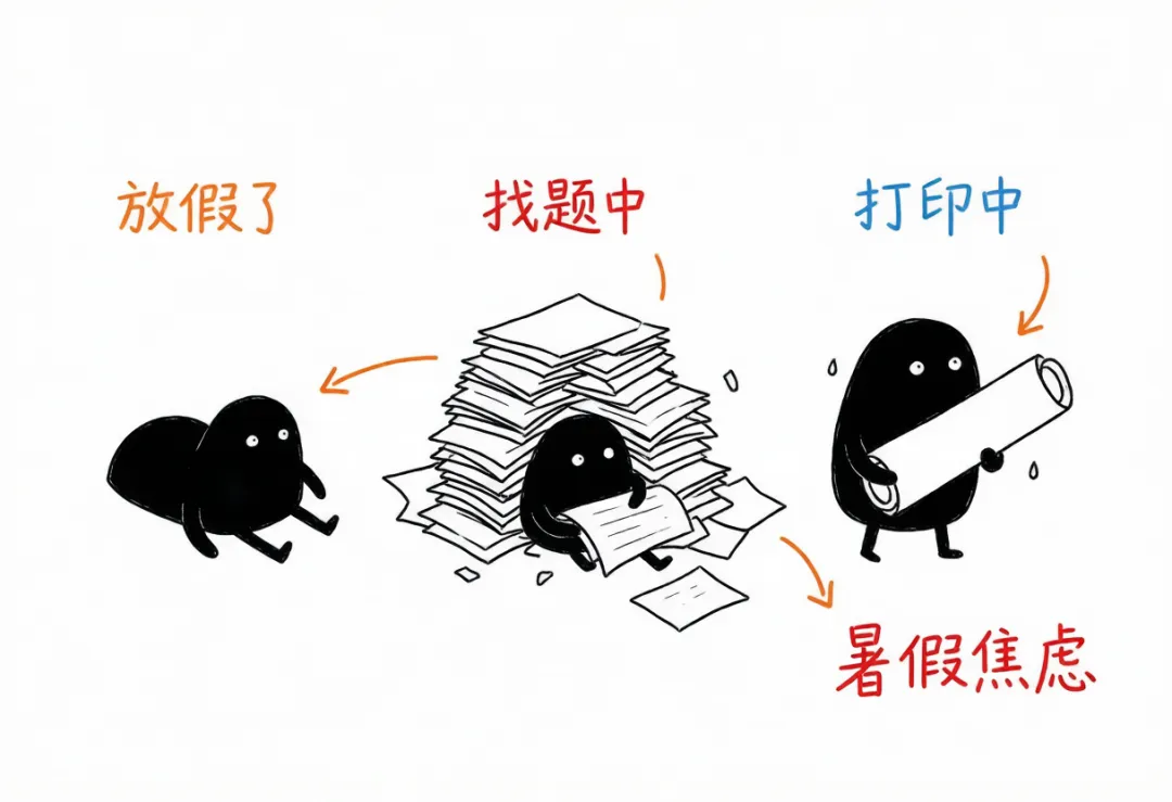 家长也能打印试卷?暑假给孩子一点小“礼物”-第1张图片-四季读书网
