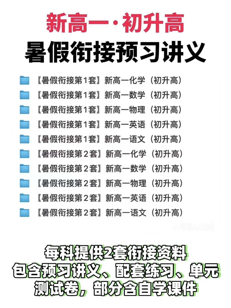 中考成绩≠高一实力!新高一暑假衔接讲义公益领取 语文数学英语物化 新高一暑假预习人教广东通用版word格式,教师版+学生版-第6张图片-四季读书网 中考成绩≠高一实力!新高一暑假衔接讲义公益领取 语文数学英语物化 新高一暑假预习人教广东通用版word格式,教师版+学生版-第6张图片-四季读书网